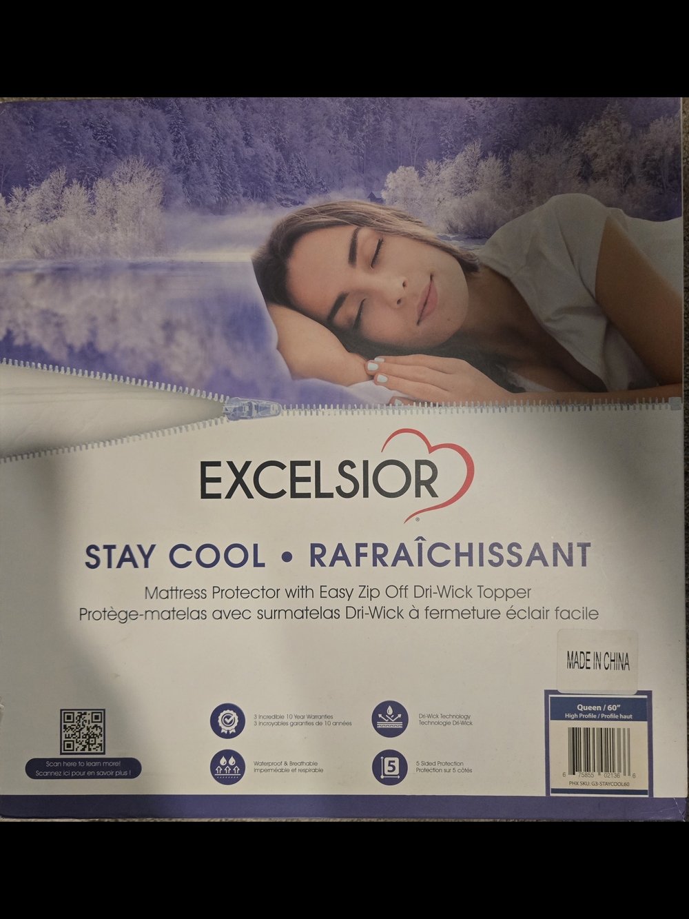 Excelsior Stay Cool Mattress Protector - Queen